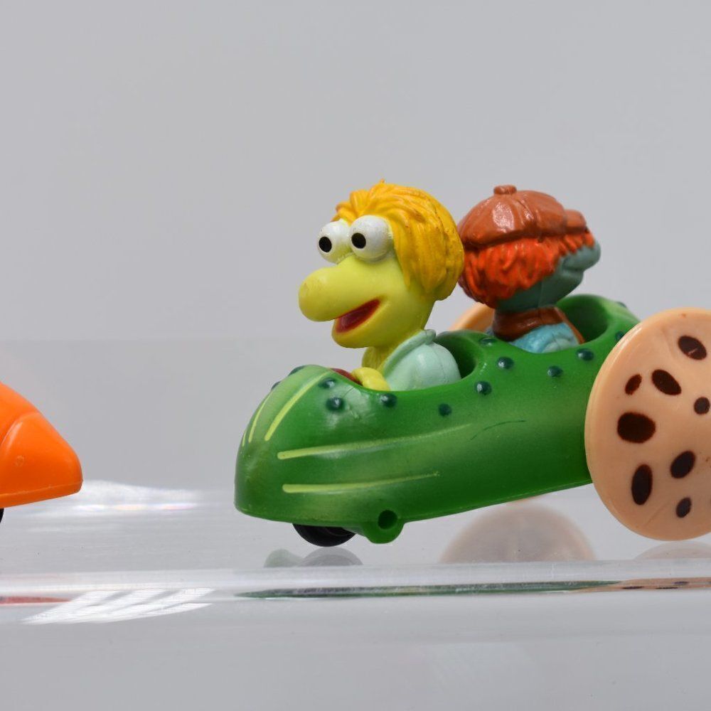 Vintage Toys, Fraggle Rock McDonald's Mokey Gogo Carrot Car Push Along Racers - Picture 3 of 8